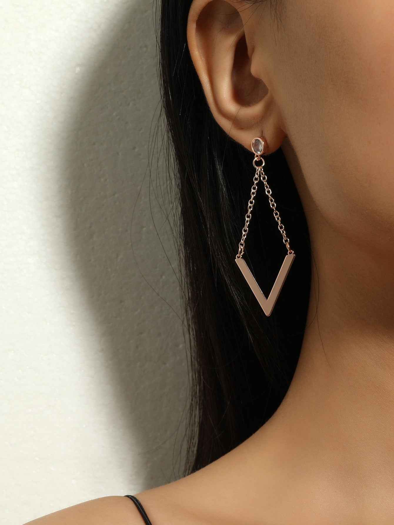Zircon Earrings Simple Personality Long Elegant Earrings Women - VEX CLUB HOUSE