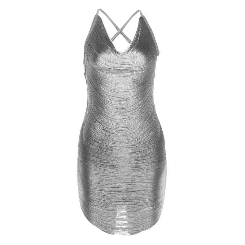 Sexy Sleeveless Backless Low-neckline Dress - VEX CLUB HOUSE