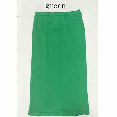 Mid-waist Rib Knitted Sheath Split Skirt - VEX CLUB HOUSE