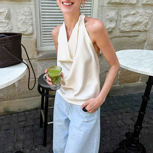 Stylish And Minimalist Sleeveless Top For Women - VEX CLUB HOUSE