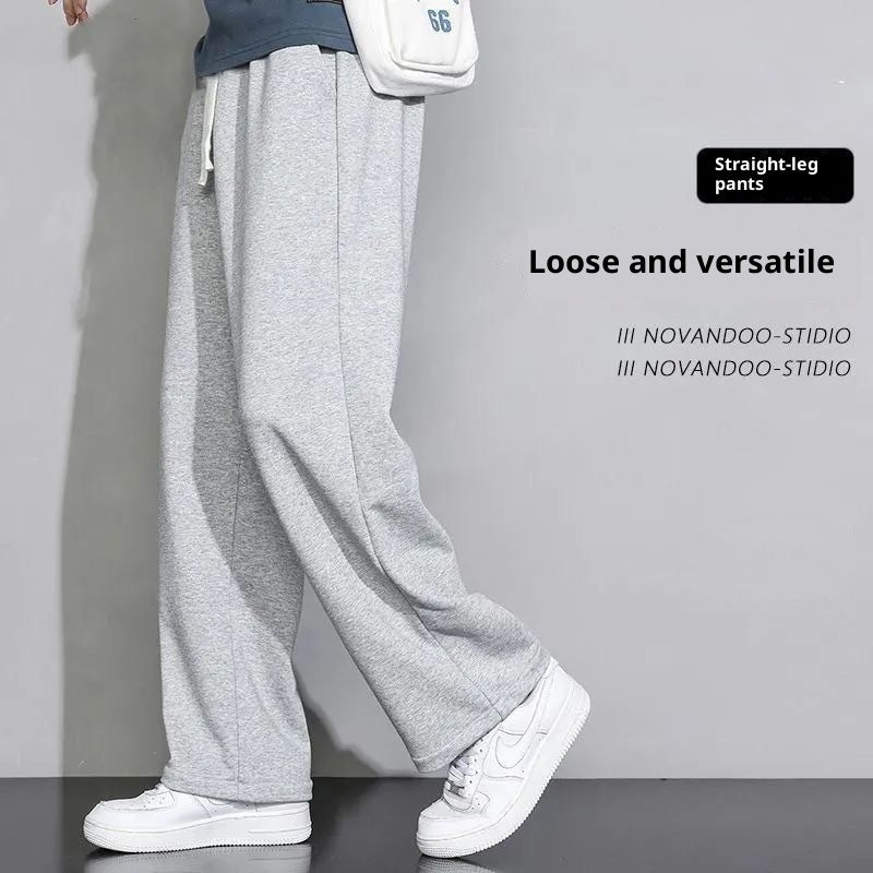 New Loose Straight Gray Sweatpants Spring And Autumn - VEX CLUB HOUSE