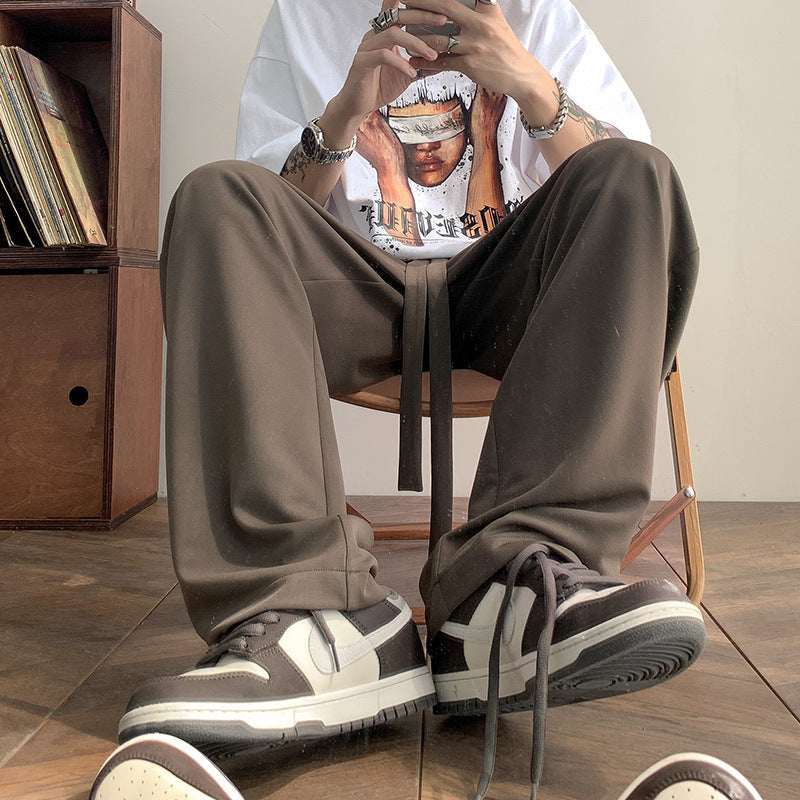 Men's Loose Straight Pants Fashion Label In Summer - VEX CLUB HOUSE
