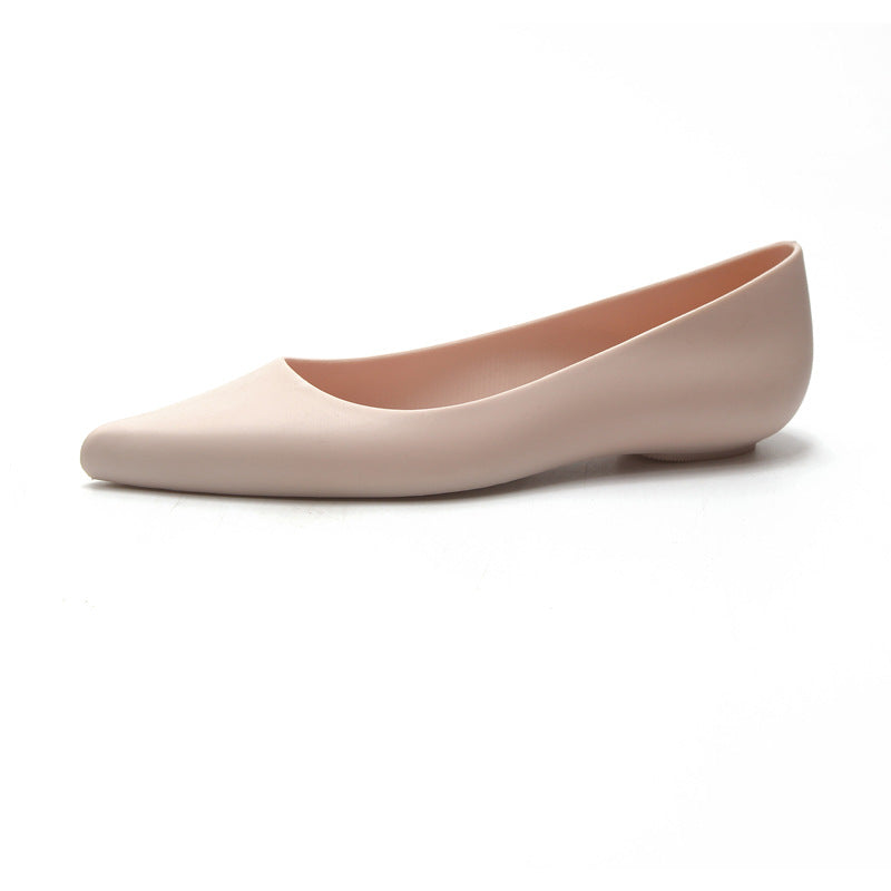 Summer Shallow Rain Boots Women Flat Jelly Shoes - VEX CLUB HOUSE