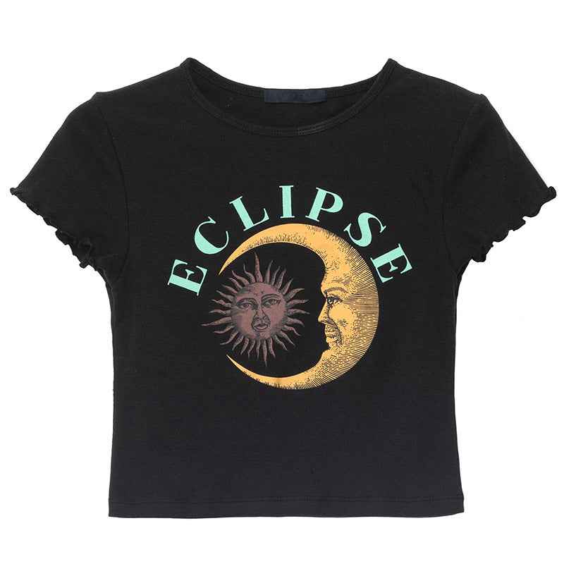Butterfly T-shirt Short-sleeved Women European And American Tops Ins Women's Hong Kong Style Women's Short-sleeved T-shirt Women Ins Tide - VEX CLUB HOUSE
