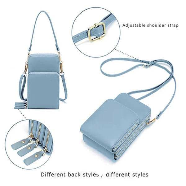 Crossbody Bag Women Tri-fold Pockets Phone Bags - VEX CLUB HOUSE