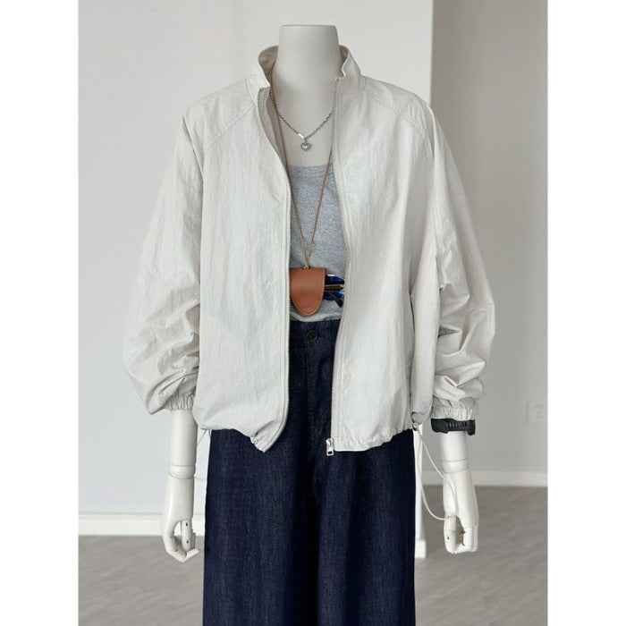 Basic Zippered Sun Protection Short Jacket Long - VEX CLUB HOUSE