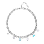 Women's Fashion Starfish Pearl Shell Fishtail Multi-pendant Necklace Bracelet - VEX CLUB HOUSE