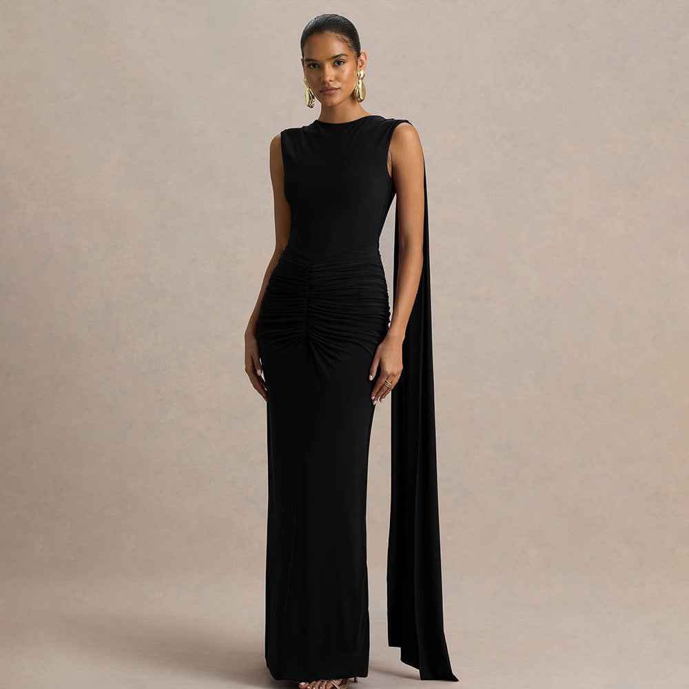 Sexy, Figure-hugging Backless Dress With Fluttering Ribbons - VEX CLUB HOUSE