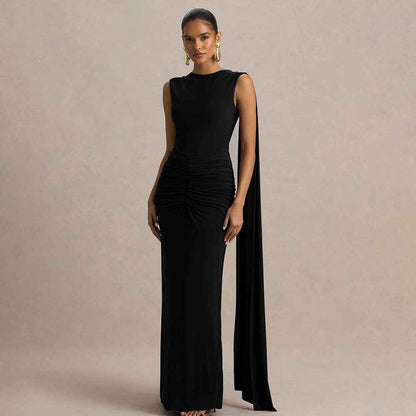 Sexy, Figure-hugging Backless Dress With Fluttering Ribbons - VEX CLUB HOUSE