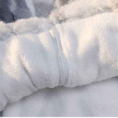 Tie-dyed Lamb Wool Coat High-quality Thick And Loose - VEX CLUB HOUSE