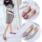 Light Color Shallow Mouth Pointed Flat Pumps Slip-on Gommino - VEX CLUB HOUSE