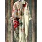 3D-printed  Fashionable Loose-fit Lapel Dress - VEX CLUB HOUSE