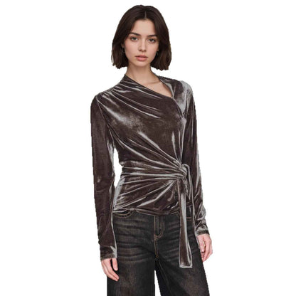 Half-open-collar Long-sleeve Base Shirt A Slim - VEX CLUB HOUSE