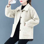 Autumn And Winter Lambswool Women's Short Jacket - VEX CLUB HOUSE