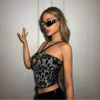 Women's Stylish Backless Lace Up Pullover Crop Top - VEX CLUB HOUSE