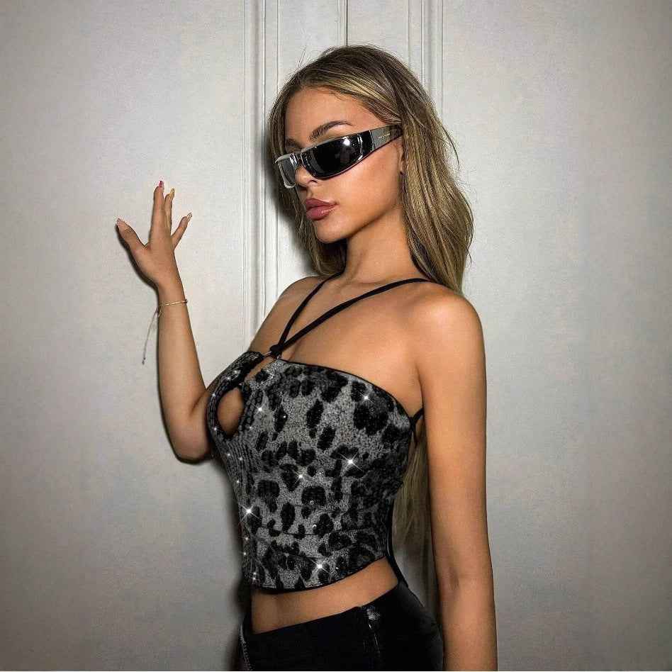 Women's Stylish Backless Lace Up Pullover Crop Top - VEX CLUB HOUSE