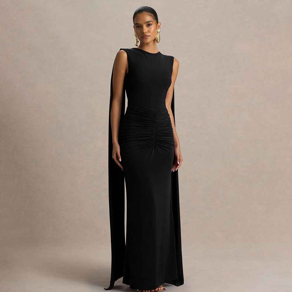 Sexy, Figure-hugging Backless Dress With Fluttering Ribbons - VEX CLUB HOUSE