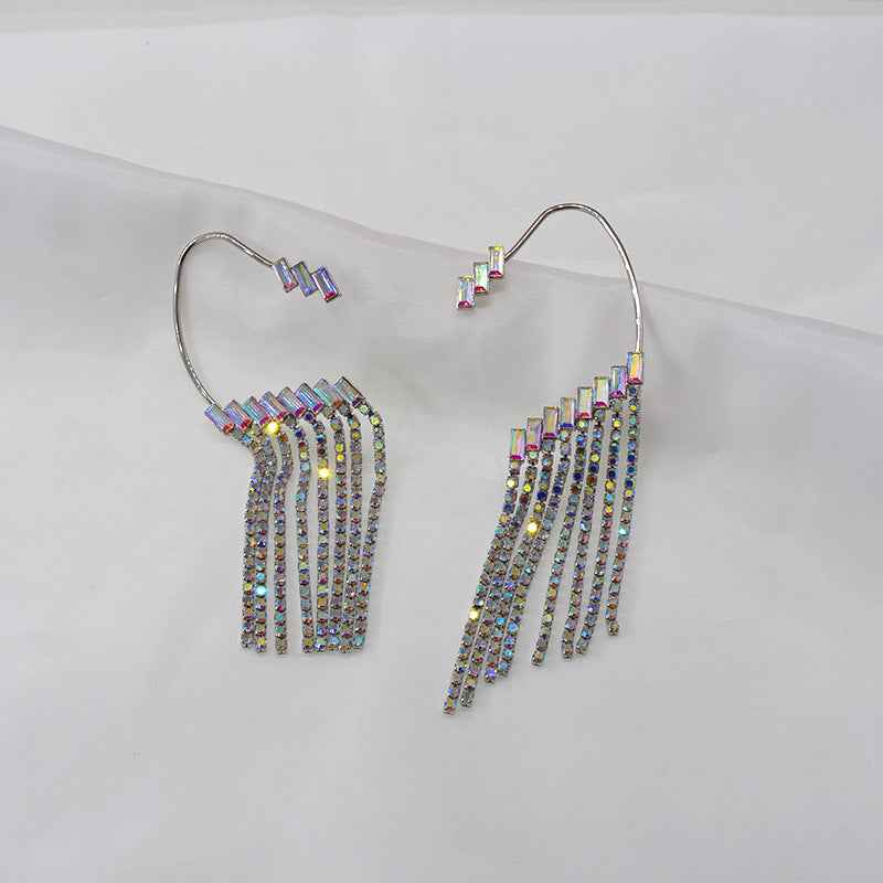 Earrings Long Earrings Rhinestone Tassel Earrings Women - VEX CLUB HOUSE