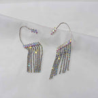 Earrings Long Earrings Rhinestone Tassel Earrings Women - VEX CLUB HOUSE