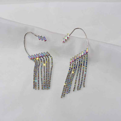 Earrings Long Earrings Rhinestone Tassel Earrings Women - VEX CLUB HOUSE