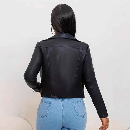 Rare High-end Black Leather Jacket - VEX CLUB HOUSE