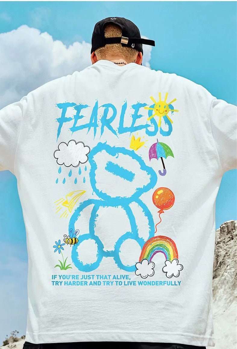 Bear Large Size Short Sleeve T-shirt Men's Trendy Brand - VEX CLUB HOUSE