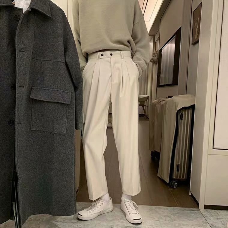 Pendant Straight Tube Vintage Trend Loose Men's Casual Trousers - VEX CLUB HOUSE
