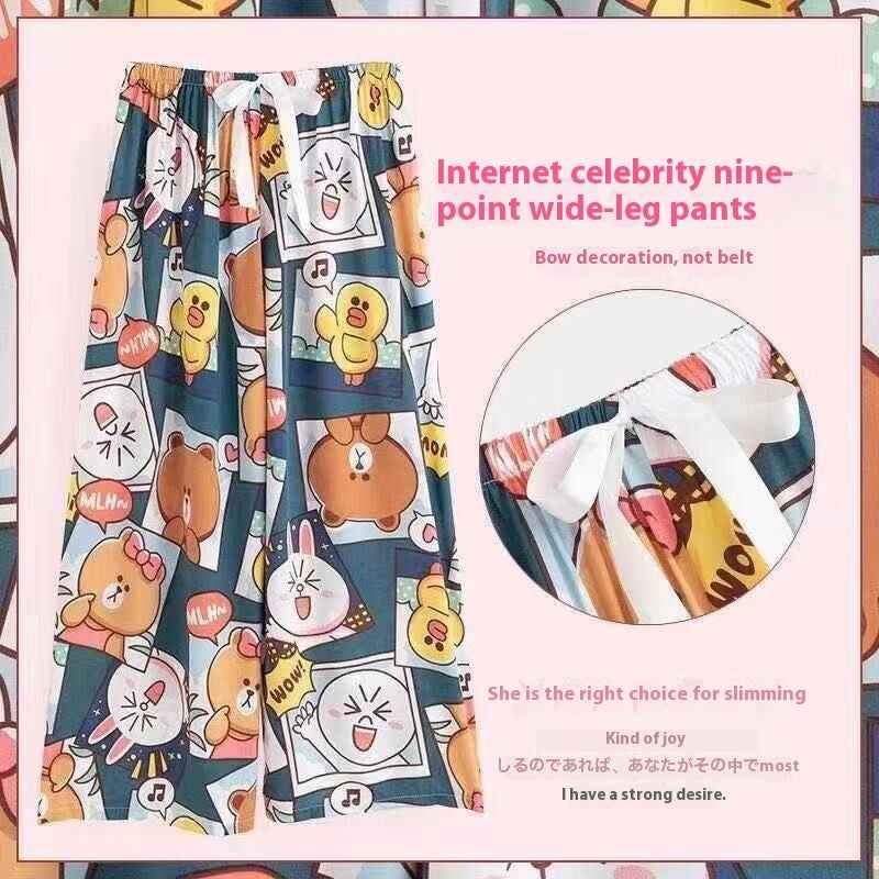 40 Cotton Silk Pajama Pants Summer Women - VEX CLUB HOUSE