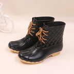 Jelly Non-slip Fashion Lace-up Rain Boots - VEX CLUB HOUSE