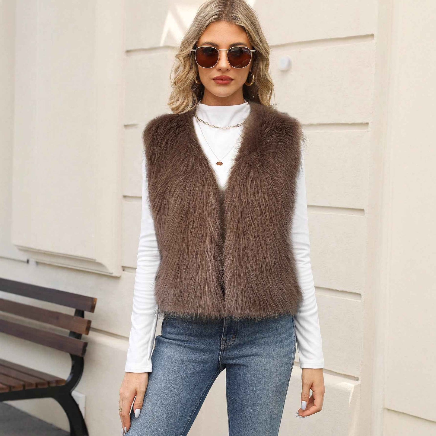 Eco-friendly Faux Fur Vest For Men And Women From Europe And The US - VEX CLUB HOUSE