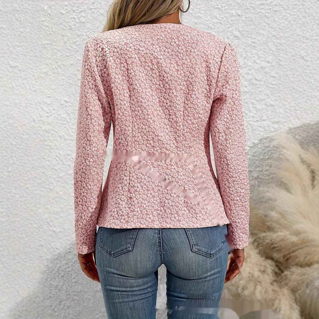 Womens Cropped French-style Chic Topcoat - VEX CLUB HOUSE