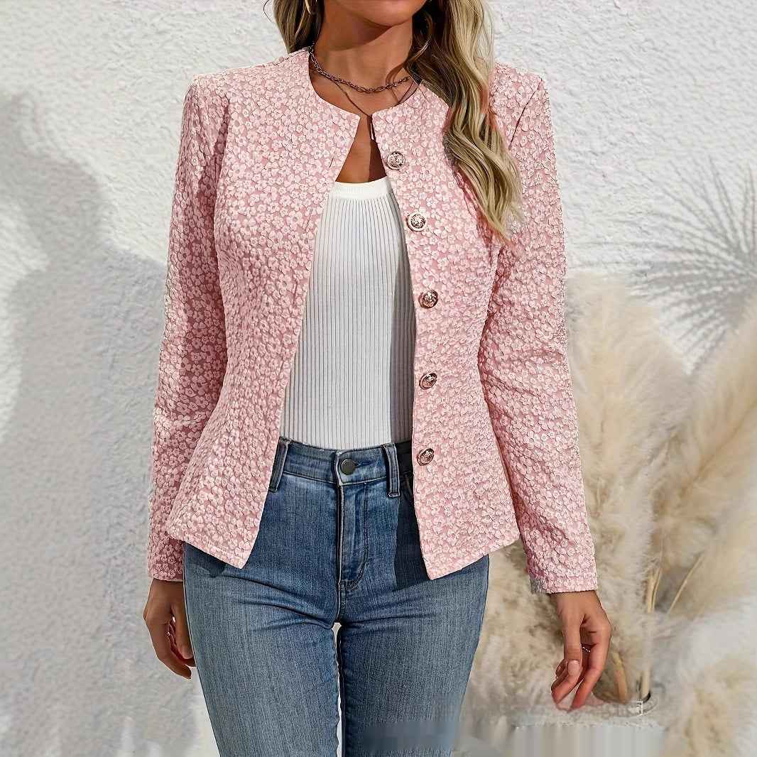 Womens Cropped French-style Chic Topcoat - VEX CLUB HOUSE