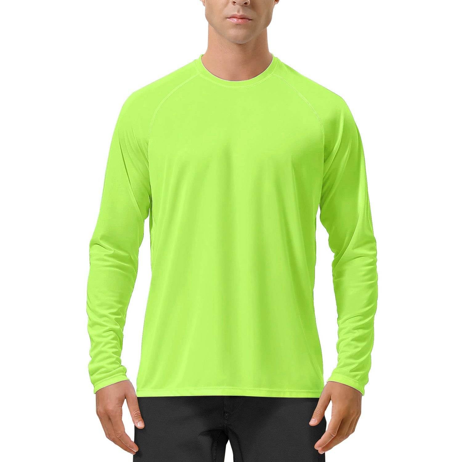 Quick-drying Solid Color Round Neck Sports Training Stretch Sun Protection Long Sleeve - VEX CLUB HOUSE