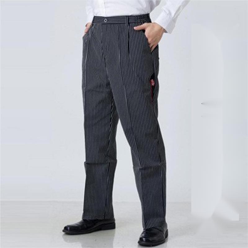 Kitchen Striped Chef's Pants And Dining Room Elastic Pants - VEX CLUB HOUSE