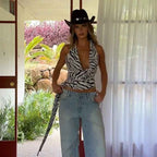 V-neck Hot Girl Trendy Wild Vest Fashion Halter Top - VEX CLUB HOUSE