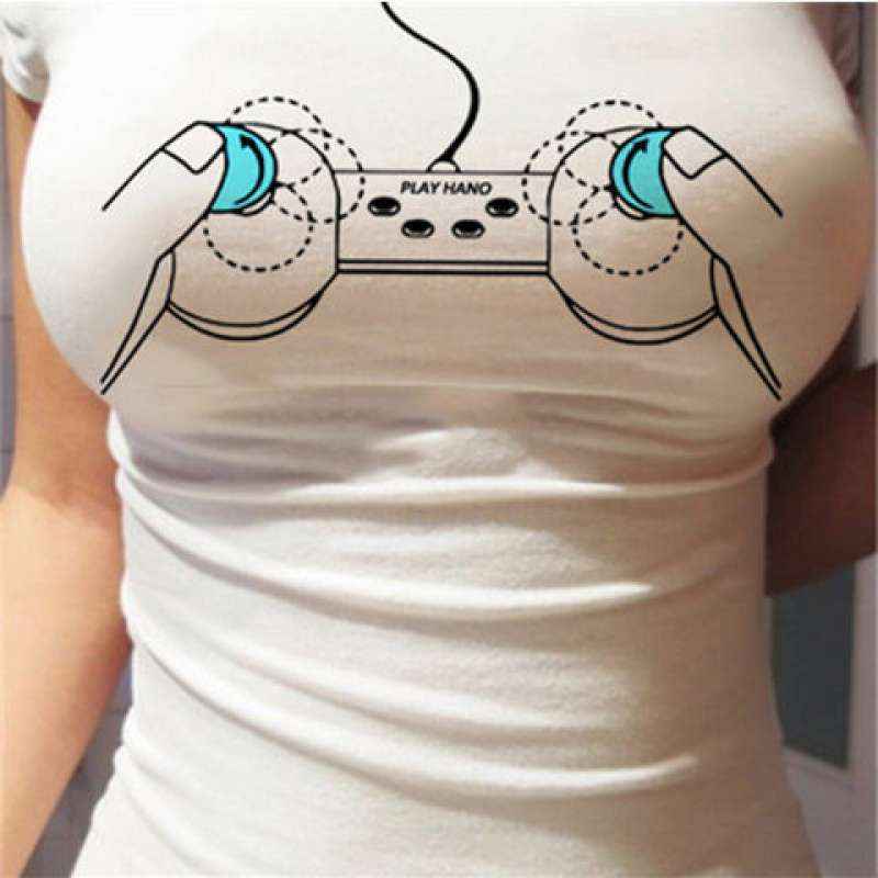 Sexy 3D Chest-flattering T-shirt - VEX CLUB HOUSE