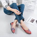 Light Color Shallow Mouth Pointed Flat Pumps Slip-on Gommino - VEX CLUB HOUSE
