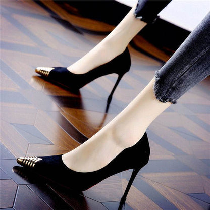 Women's Stiletto New Versatile Metal Pointed Toe High Heels - VEX CLUB HOUSE