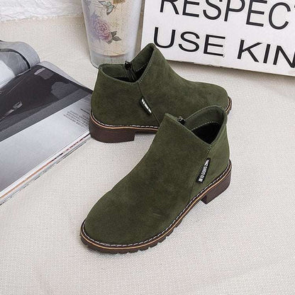 New Frosted Rough Heel Nude Boots - VEX CLUB HOUSE
