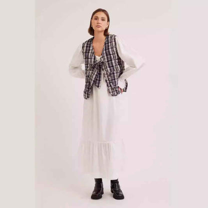 New FallWinter Womens Street-Style Lace-Up Vest Top - VEX CLUB HOUSE